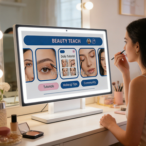 Espejo de Belleza Inteligente Tystart con Luz LED Ajustable, Sistema Android, Conexión WiFi, Altavoces Bluetooth para Cosméticos y Maquillaje <span class=keywords><strong>Personal</strong></span> - Product Image 1