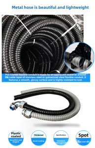 Envío Gratis: Tubería Flexible Metálica Recubierta de PVC para Protección de Cables -40-140°C, Tamaño de Tubería 4mm-150mm, Origen China - Product Image 6