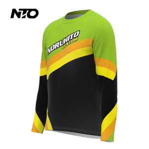 Maillot <span class=keywords><strong>de</strong></span> cyclisme VTT homme haute qualité à manches longues, séchage rapide, respirant, anti-humidité, pour descente et course, vente en gros - Product Image 5