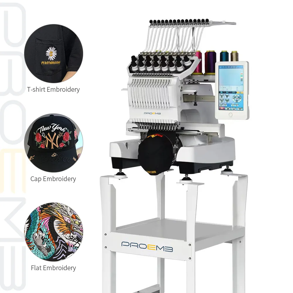 High Quality Single Head Embroidery Machine Munctional Small Embroidery Machine Sewing And Embroidery Machine