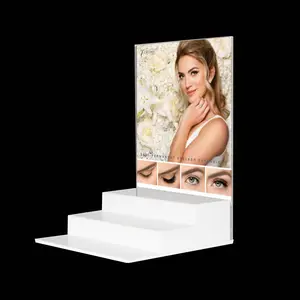 Custom Multi-use Lash Display Stand Counter Top Eyelash Display Rack Acrylic Nail Polish Eyelash Cosmetic Display