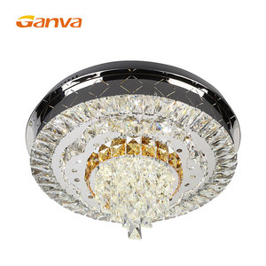 Lámpara de Techo <span class=keywords><strong>LED</strong></span> Redonda de Cristal para Decoración de Interiores de Lujo Ganva - Product Image 2
