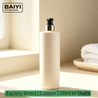 Botol Silinder HDPE 1000ml dengan Pompa Lotion, Sablon untuk Sampo, Sabun Mandi, Perlengkapan Mandi - Dapat Disesuaikan, Grosir Pabrik