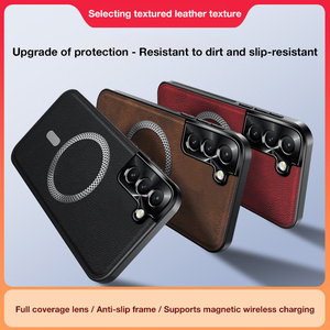 เคสโทรศัพท์แม่เหล็กหนัง PU สุดหรูสำหรับ <span class=keywords><strong>Samsung</strong></span> S25 S24 S23 A16เป็นพิเศษ A55 A35มือถือ A15อุปกรณ์เสริมที่มีดีไซน์ใหม่ - Product Image 5