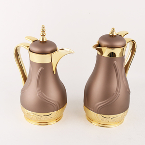 กระติกน้ำชาแบบอาหรับ ดัลลาห์  เก็บความร้อน พร้อมแก้วด้านในสีชมพู - Product Image 2