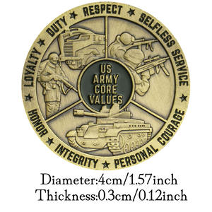 Wij Dagen Munt Bronzen Eremedaille Verzamelobjecten Cirkelvormig Metaal Uit Met Uv-Print Herdenkingsgeschenk - Product Image 3