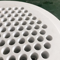 Componentes de Filtración de PTFE para Laboratorio con Diseño Roscado, Disco de Filtración de PTFE Resistente a Químicos para Filtros de Bomba, Componente de Filtro de PTFE