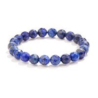 Bracelets en perles de quartz lapis-lazuli naturel, unisexe, vintage, élégants, bijoux à 64 facettes, cadeau, vente en gros d'usine, modèle