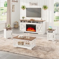 Ensembles de meubles de salon, cheminée, meuble TV, tables d'appoint et table basse