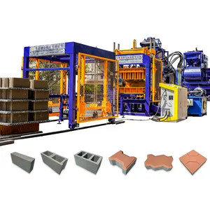 QT5-15 fully automatic Chine ciment bloc brique machine maquina de hacrr block fabrique de briques