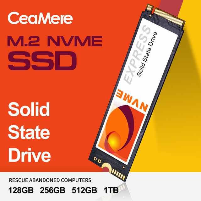 CeaMere High-Speed 2280 M.2 Pcie NVMe USED SSD 128GB 256G 512G SSD for Desktop Laptop Internal Solid State Disk M.2