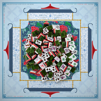 Tuiles de Mahjong américaines en acrylique à motif animalier sur mesure, jeu de table personnalisé avec tapis de Mahjong