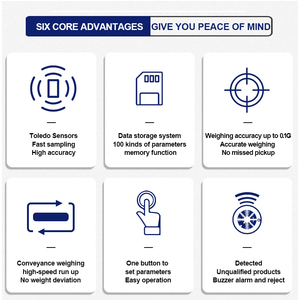 Máy Kiểm Tra Trọng Lượng Băng Tải Trực Tuyến Với Hệ Thống Từ Chối - Product Image 4