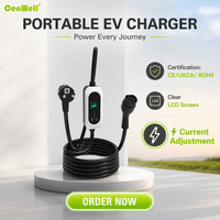 Harga Pabrik Charger EV Portabel 16A 3.5kw Charger Mobil Mobile TIPE 2 Charger Kendaraan Listrik