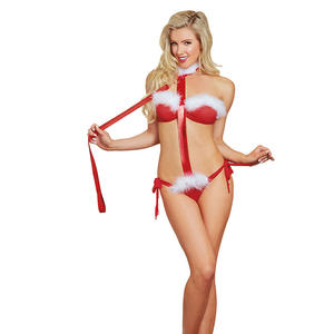 Kadın seksi iç çamaşırı kadın peluş erotik kostümler seksi noel dantel iç çamaşırı yetişkin kız seksi şeffaf lingunderwear - Product Image 5