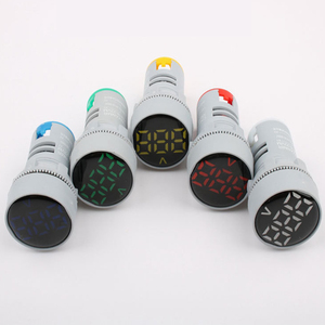 Mini Digital Voltmeter 22mm Rund DC 6-100V Volt Spannungsmesser Monitor Leistungs-LED-Anzeige Kontrollleuchte - Product Image 3