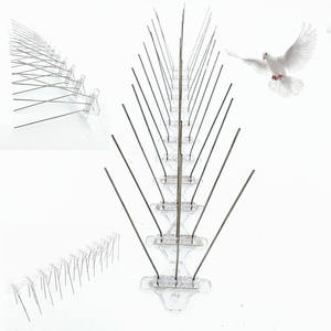 Antiparasitaire en acier inoxydable dissuasif pointes d'oiseaux Transparent Polycarbonate plastique <span class=keywords><strong>Anti</strong></span> vol pointes d'oiseaux oiseau - Product Image 5