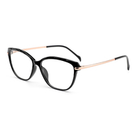 Monture TR90 Premium Fantaisie Légère Unisexe, Lunettes d'ordinateur pour Adulte à Monture Complète, Forme Carrée Diamantée, Branches Transparentes en CP