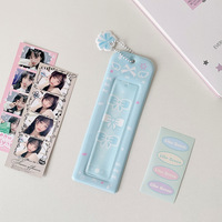 Vigreat 2025 nouveau billet holographique Kpop carte transparente personnalisé Pvc liant Foursquare grille Photo Photocard titulaire porte-clés pour sac