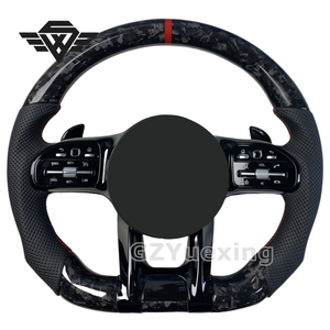 Volant en carbone forgé de style sport pour Mercedes Benz C217 W209 W204 W205 W206 W207 W223 <span class=keywords><strong>C63s</strong></span> C63 AMG GLS modèles - Product Image 1