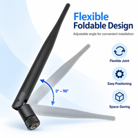 Antenne fouet pliable LoRa LPWAN 5 bandes, gain 5dBi, connecteur mâle pour communication IoT externe, compteur intelligent, capteur agricole