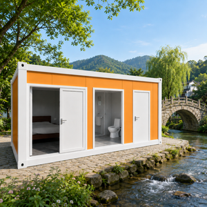<span class=keywords><strong>Case</strong></span> Container in Acciaio dal Design Modulare, Adatte per Abitazione Residenziale e Viaggi in Campeggio, Resistenti a Vento e Pioggia - Product Image 1