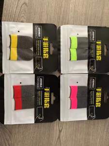 1 túi 200 cặp chất lượng cao chống trượt màn hình cảm ứng điện thoại di động trò chơi ngón tay cái ngón tay tay tay áo găng tay Carbon Bạc sợi cho pubg - Product Image 4