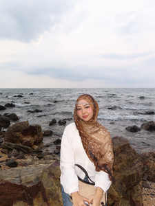 شالات وحجابات إسلامية عصرية بتصميمات جلد الحيوانات، مخصصة بطبعة جلد الغزال، من القطن والمودال المسامي، موديل <span class=keywords><strong>Lo</strong></span>.Love، مقاس 70*180 سم - Product Image 5