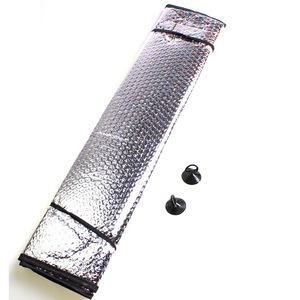 Parasol para Auto Ping An de 130x60cm, Lámina de Aluminio de Doble Cara, Cubierta para Parabrisas con Ventosas para Instalación - Product Image 3