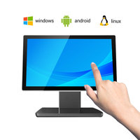 Monitor Sentuh Kapasitif Interaktif Industri 32 Inci Baru, Komputer Layar Sentuh Pintar Portabel USB Tahan Air untuk Penggunaan Bisnis