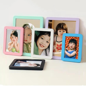 Bingkai foto meja persegi ukuran kustom, bingkai foto sudut bulat kayu padat - Product Image 4