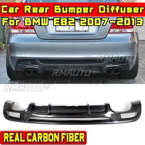 สำหรับ BMW E82 ปี 2007-2013 อุปกรณ์ตกแต่งรถยนต์ BMW E82 สปอยเลอร์กันชนหลัง คาร์บอนไฟเบอร์แท้ ทรง MP ชุดแต่งกันชนหลังพร้อมดิฟฟิวเซอร์ - Product Image 4