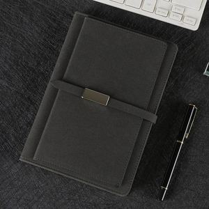 <b>Smart</b> Manufacturer Wholesale A5 PU Leather Business Multi-function Notebook with Locker Pen Office Gift Set Customized Notebook - Product Image 4