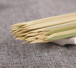 Precio de fabricante Biodegradable Brazilian <span class=keywords><strong>Kebab</strong></span> Barbecue Bamboo Stick Flat Skewer - Product Image 5