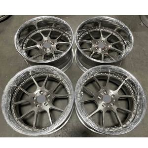 Juego de 3 Ruedas Forjadas con Borde Cóncavo Profundo de 19'', 21'', 22'', <span class=keywords><strong>23</strong></span>'', 17, 18, 19, 20, 24, 26 Pulgadas, 5x130, Borde Profundo, 5 y 6 Orificios, Ruedas Divididas de 3 Piezas - Product Image 6