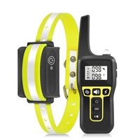 Collier de dressage intelligent pour chien, best-seller transfrontalier, télécommande sans fil, étanche IPX7, contrôle des aboiements (son/vibration/électrostatique)