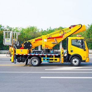 โรงงานขายรถกระเช้าไฟฟ้าติดรถบรรทุก Dongfeng 28 เมตร แบบแขนยืดหดได้ 5 ท่อน - Product Image 2