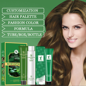 SHENGFEILING, venta al por mayor, tinte para el cabello de 68 colores, crema de larga duración de 100ml para cabello rubio, cobertura gris permanente a base de hierbas - Product Image 4