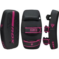 Haute Qualité RDX Thai Pads Courbé Kickboxing Muay Thai avec Poignée Solide, Maya Hide Cuir KARA Strike Shield pour Genoux El