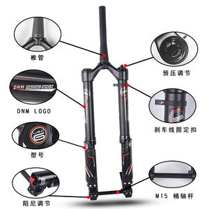 Fourche avant inversée Dnm Usd-6s 26/27,5 pouces, axe 110x15, suspension pneumatique pour VTT avec réglage du rebond - Product Image 5