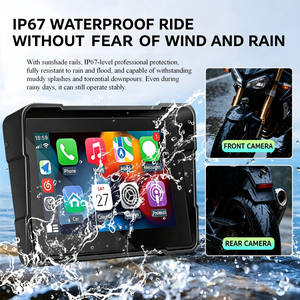 <span class=keywords><strong>Cam</strong></span>éra de tableau de bord pour <span class=keywords><strong>moto</strong></span> à double objectif 1080P avec moniteur CarPlay sans fil et capteur de pression des pneus TPMS pour les longues distances - Product Image 5