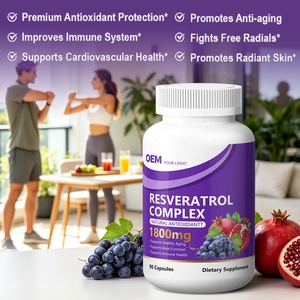 Complément de Resvératrol en Capsules Dures 1800mg à Marque Blanche OEM/ODM – Propriétés Antioxydantes et Anti-inflammatoires - Product Image 5