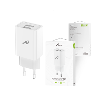 Profitez de l'adaptateur réseau USB 2x5V/2.4A 2 ports USB adaptateur de charge 2x5V/2.4A chargeur portable pour téléphone - Product Image 4