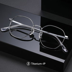 Jiojew Tùy Chỉnh Unisex Cổ Điển Hợp Kim Titan Người Đàn Ông Phụ Nữ Theo Toa Kính Cận Thị Kính Khung Mắt Kính Kính Khung - Product Image 1
