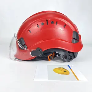 ANSI Z89.1 환기 ABS 클래스 C 하드 햇 건설 안전 헬멧 더블 바이저 포함