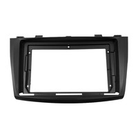 Cadre de panneau de navigation automobile 9 pouces noir, remplacement de façade de tableau de bord stéréo pour Mazda 3