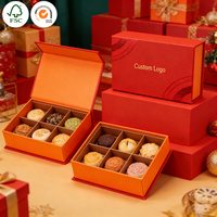 Boîte cadeau personnalisée en carton rigide de luxe, faite à la main, avec fermeture magnétique mate, réutilisable, étanche, pour biscuits, cosmétiques