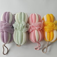Nouvelle brosse de bain exfoliante en forme de fleur avec éponge loofah et gant pour le spa