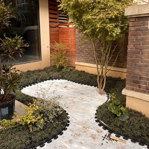 Borde de Jardín de Plástico PE Sunsbuild, Resistente al Agua, con Fijaciones Ocultas, para Decoración de Jardín - Product Image 5
