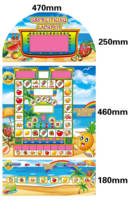 Kits de machine de jeu de monnaie Fruit King 3 Mario/Machine de jeu à pièces Mario Machine de jeu de table Mario Coin